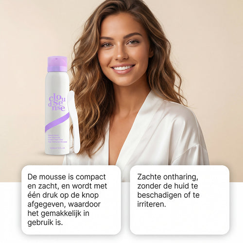 CloudSense Hair Removal Mousse — Pain-Free, Smooth Skin in 10 Minutes
